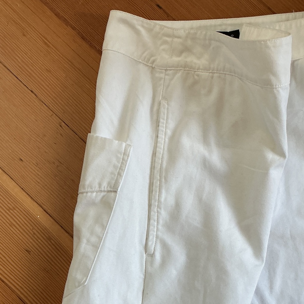 Bassike White Button-Detail Skirt Shorts - Picture 9 of 9